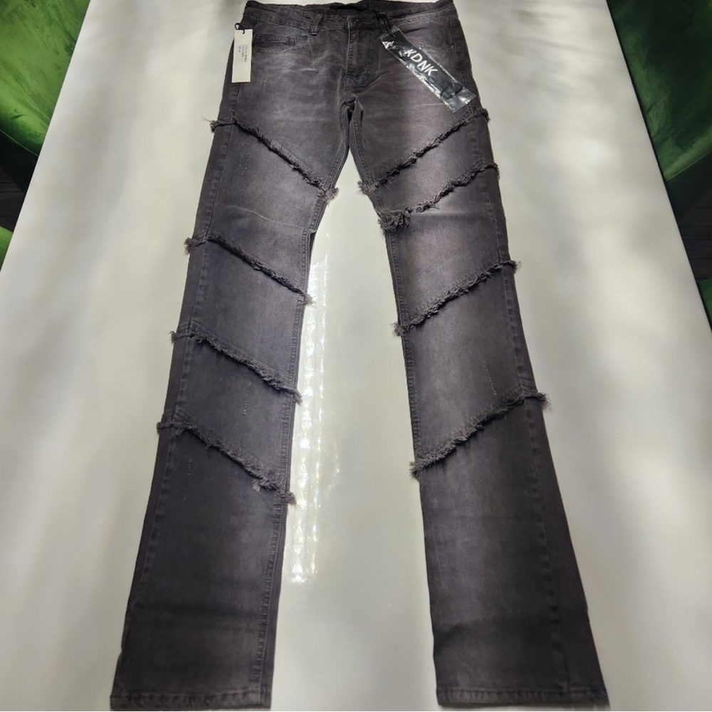 Layered Gray Jeans
